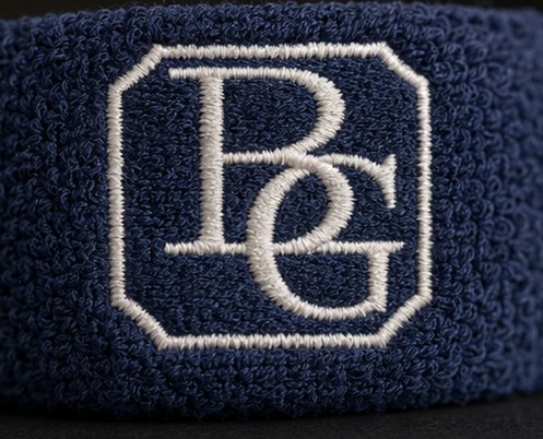 Branded sweatbands with logo
