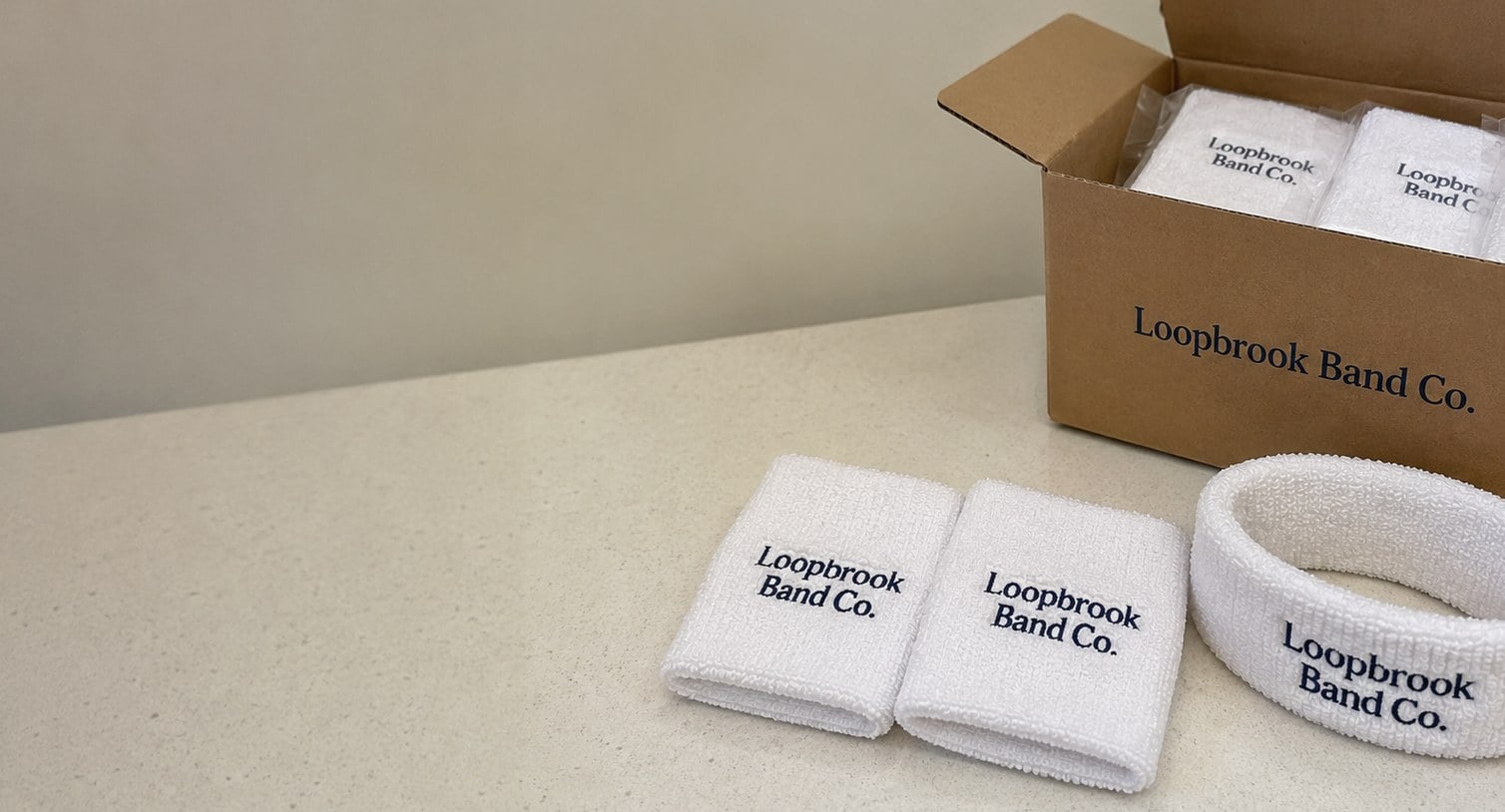 Custom printed sweatbands with logo