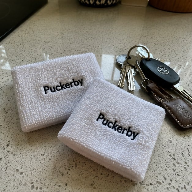 Custom sweatbands — customer photo