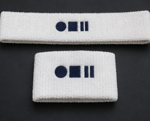 Promotional custom sweatbands with company logo